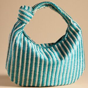 Anthropologie Brigette Satchel in turquoise use and naturally